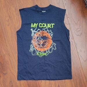 New Navy Blue Kids Sleeveless Shirt